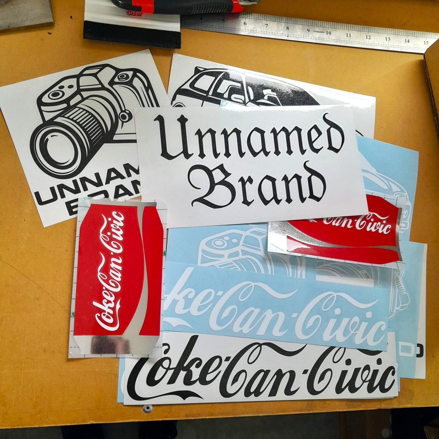 Custom Design Vinyl Decal x2 - Small