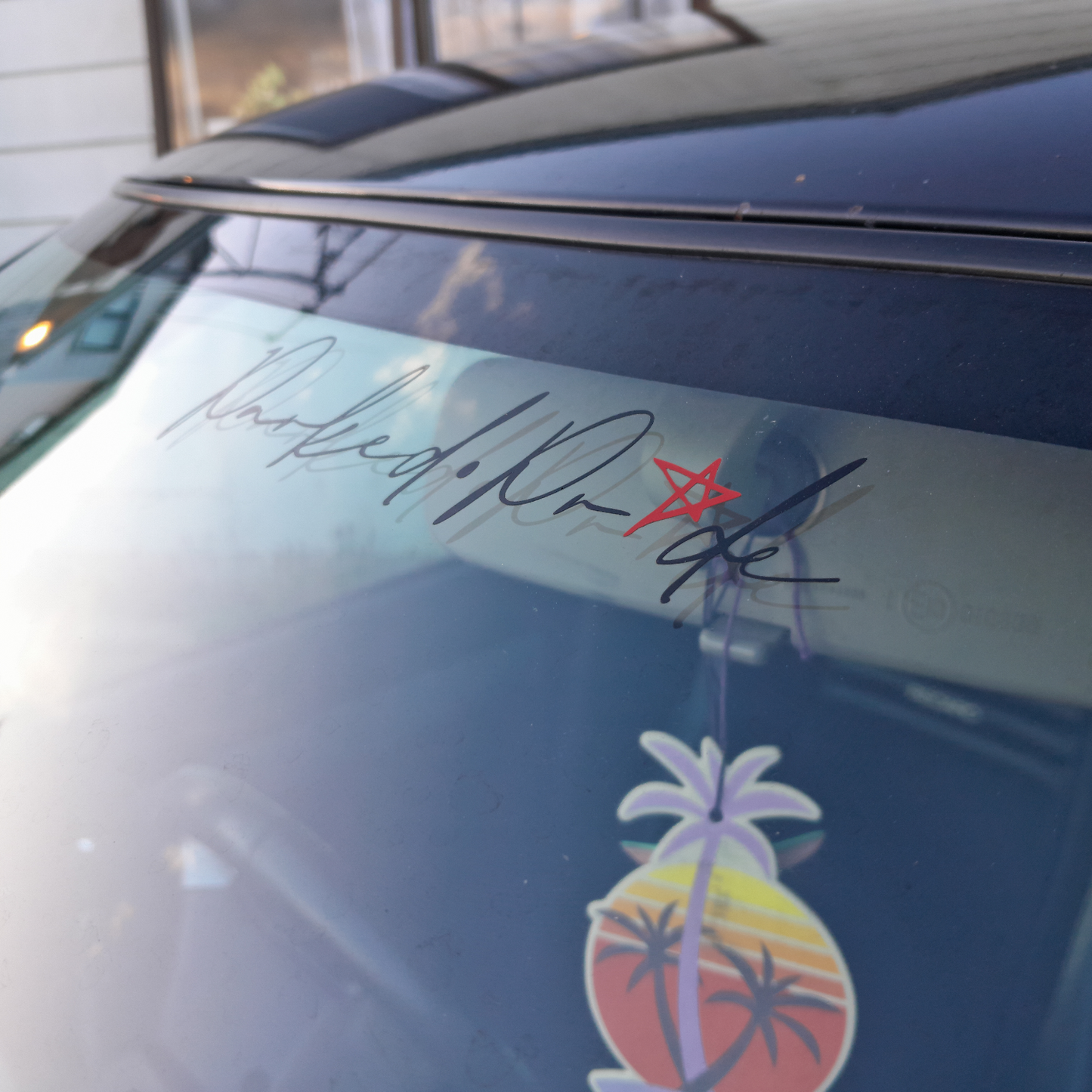 Window Banner - (Custom design) NO Background - Vinyl Decal