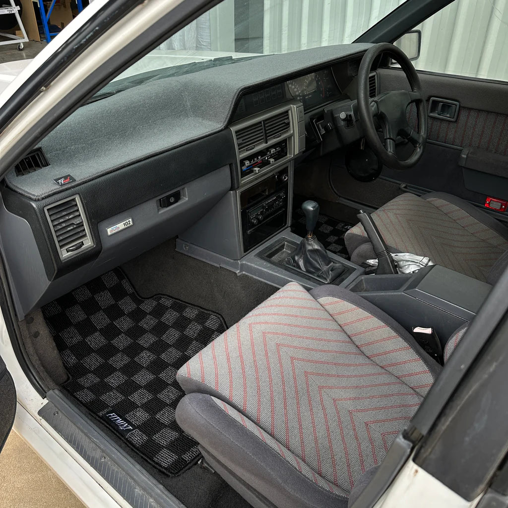 Nissan R31 Skyline RHD - Checker Floor Mats