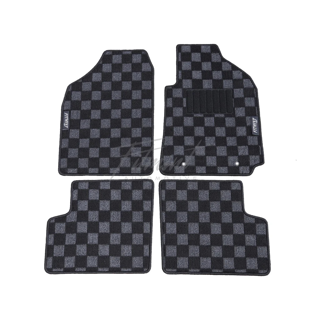 Toyota ZZE123 Corolla Sportivo 2000 - 07 RHD - Checker Floor Mats