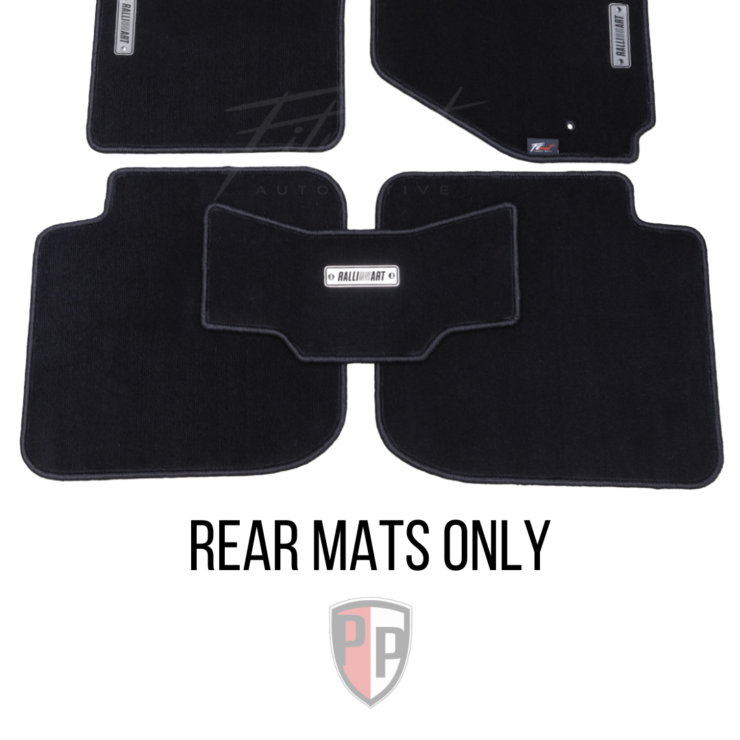 Rear Floor Mats Mitsubishi Lancer Evo 1 / 2 / 3 RS GSR (RHD) – Parked ...