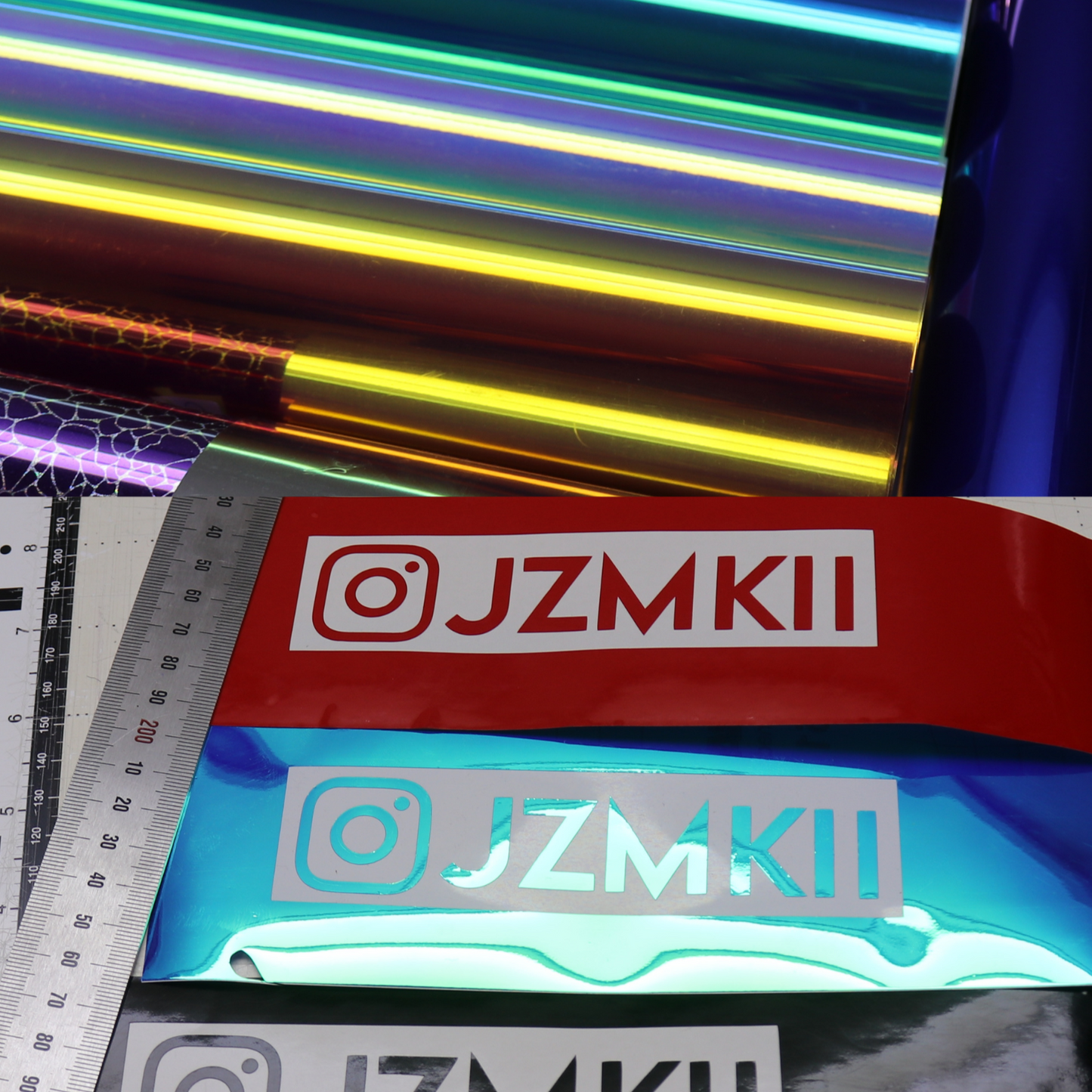 Social Media Vinyl Decal (x2) Any color