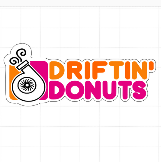 Driftin' Donuts Vinyl Decal