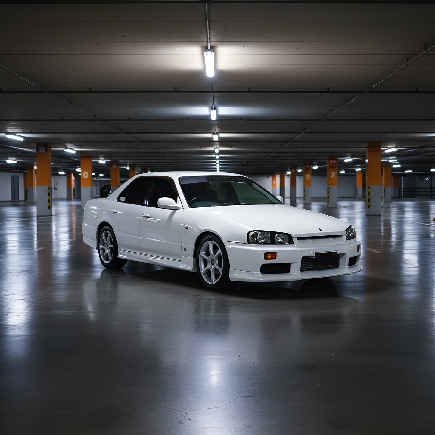 Nissan R34 Skyline Coupe & Sedan 1999-02 - Checker Floor Mats