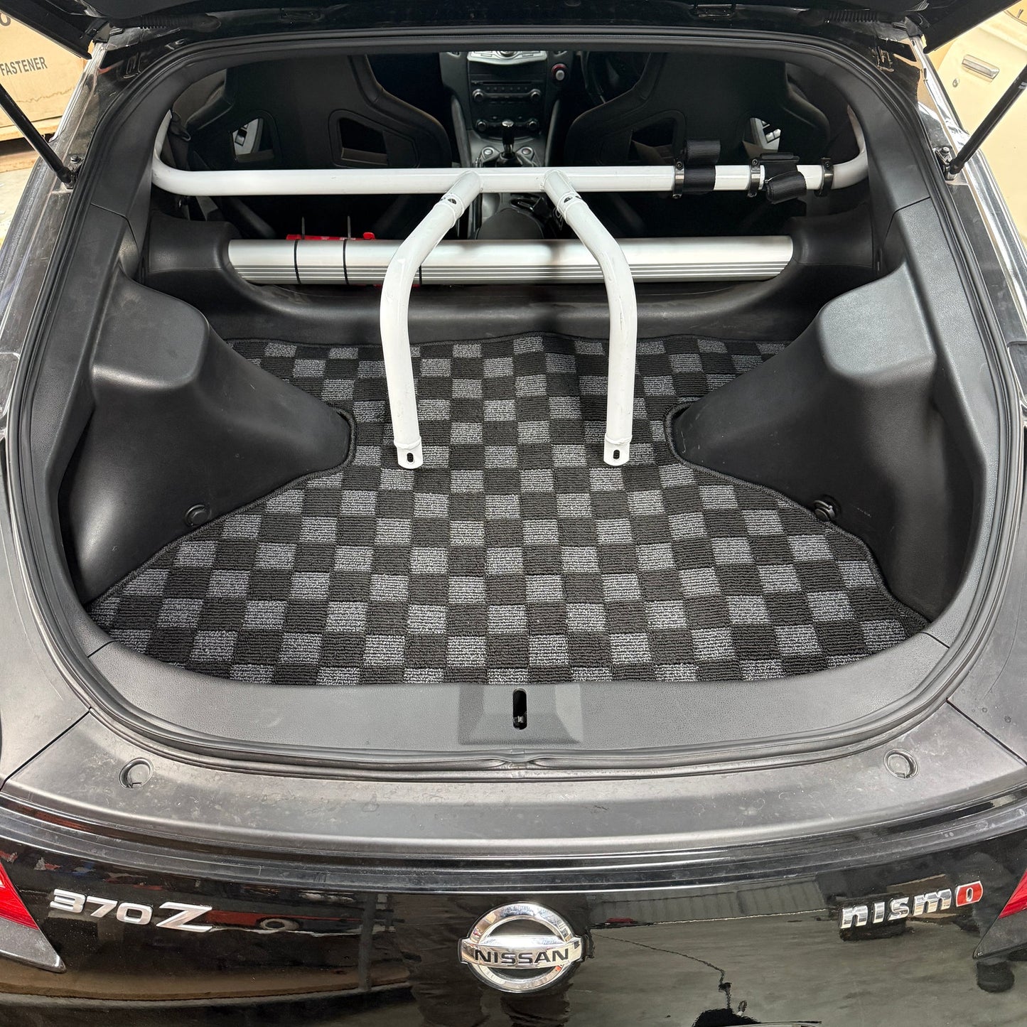 Checker Boot Mat to suit Nissan Z34 Fairlady 370z 2008