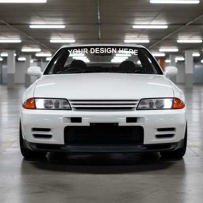 Window Banner - (Custom design) NO Background - Vinyl Decal