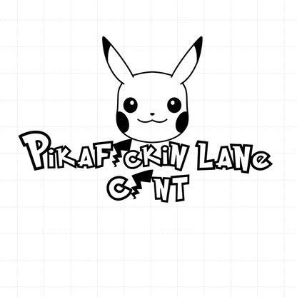 Pikaf*kin Lane - Vinyl Decal