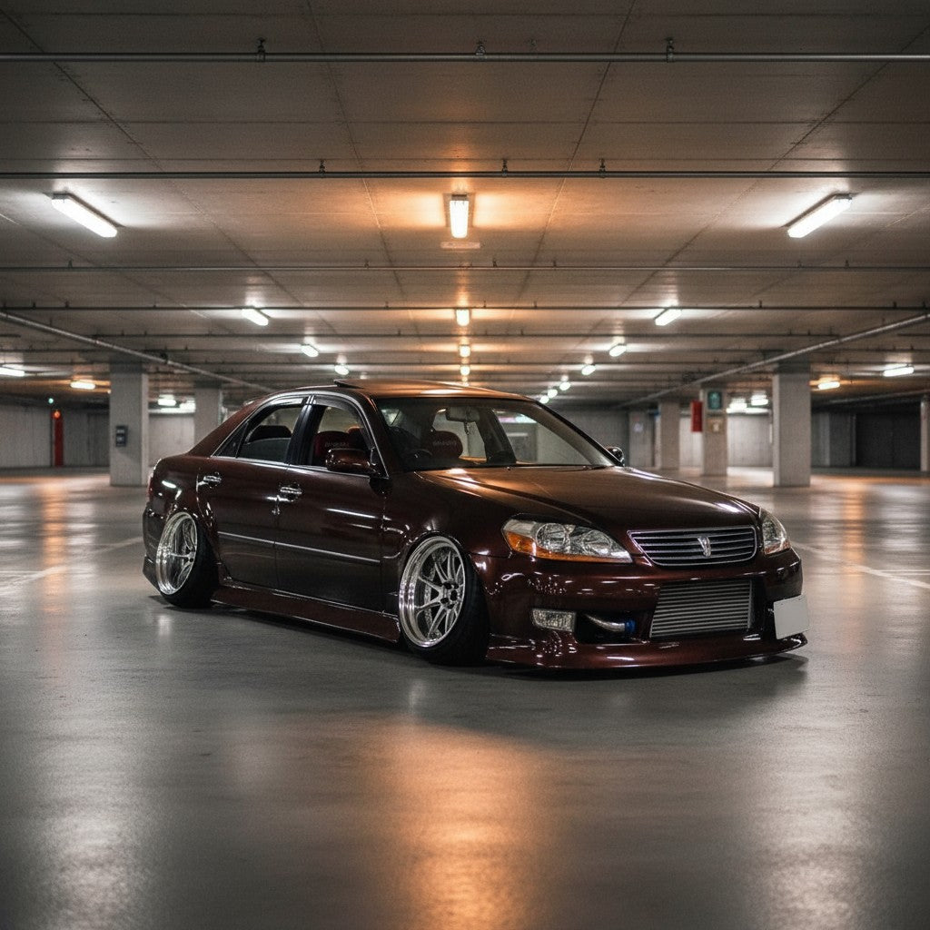 Toyota JZX110 Mark II Grande 2000 - 07 - Checker Boot Mat