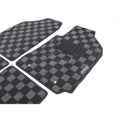 Toyota ZZE123 Corolla Run X RHD - Checker Floor Mats